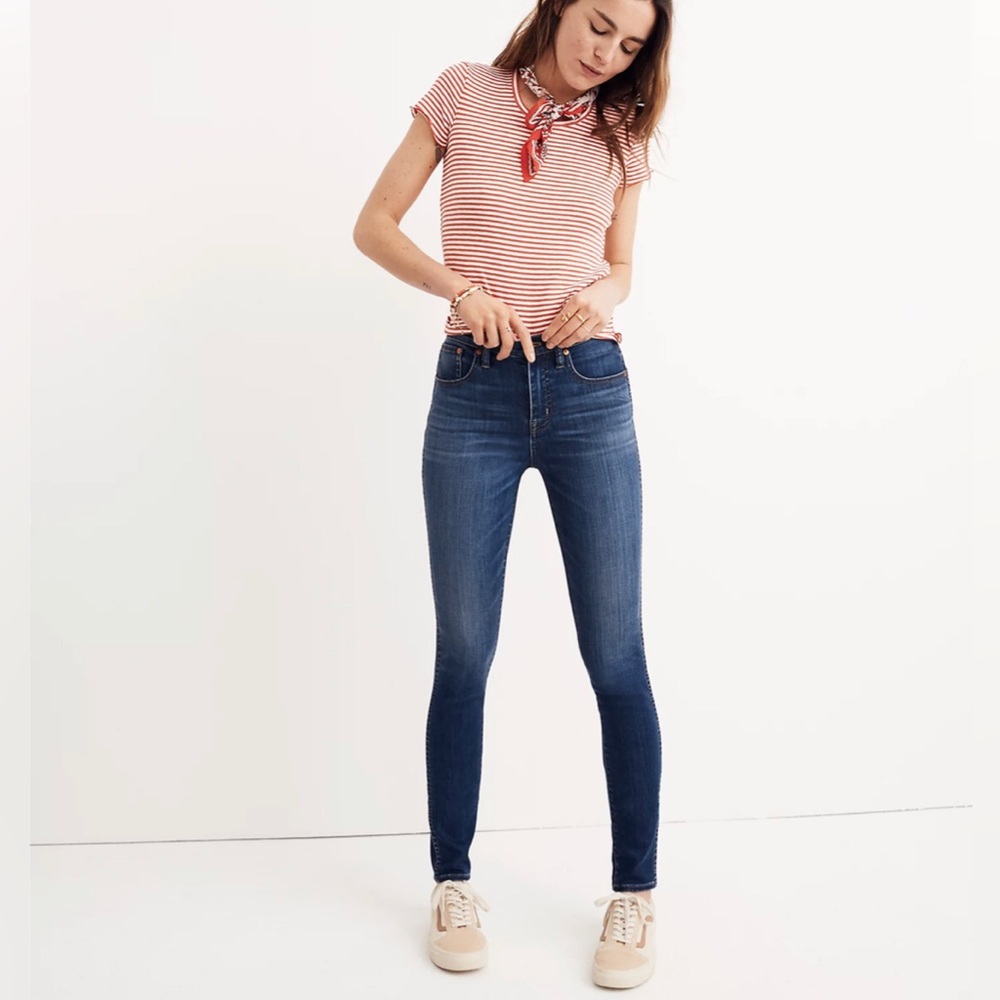 Madewell 10” high rise skinny jeans size 28 tall